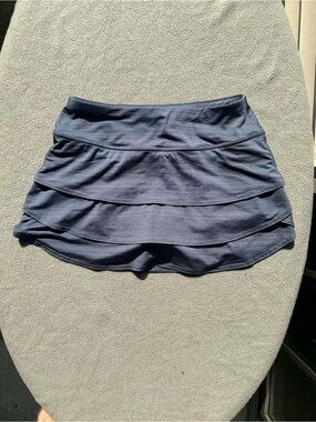 Athleta Navy Layered Performance Skort
